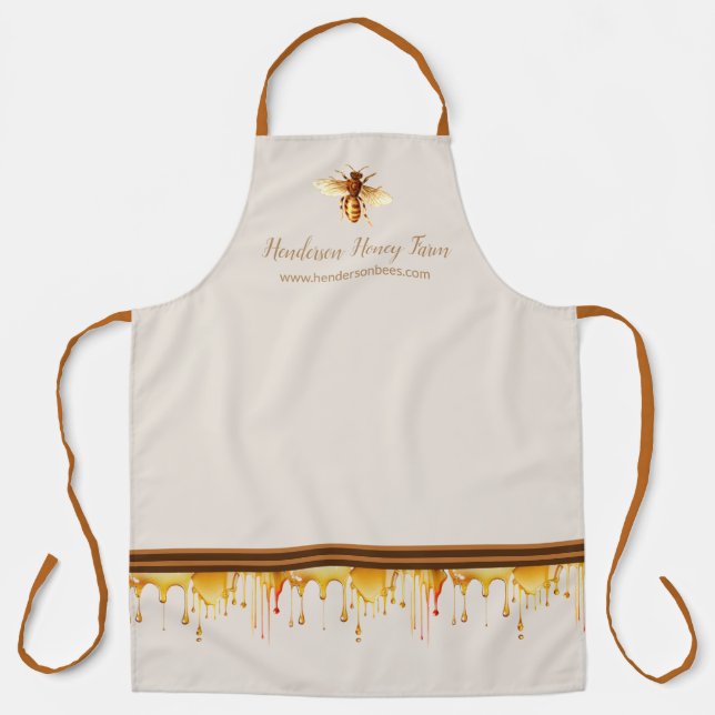 Honey Bee Business Branding  Apron (Front)