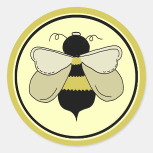 Honey Bee Classic Round Sticker