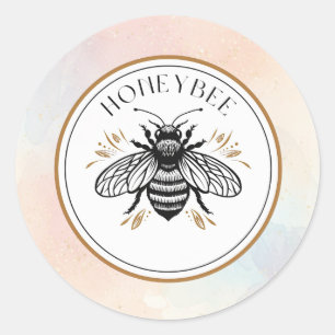 Honey Bee Classic Round Sticker