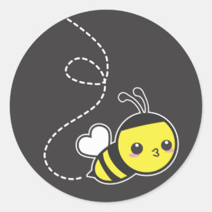 Honey Bee Classic Round Sticker