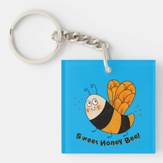 Honey Bee Custom Keychains