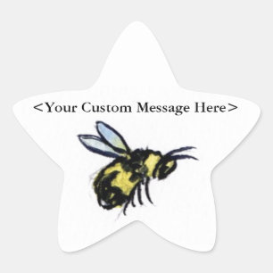 Honey Bee Customised Insect Art Sticker Bug Decals