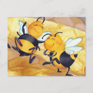 Honey Bee Dance / Postcard