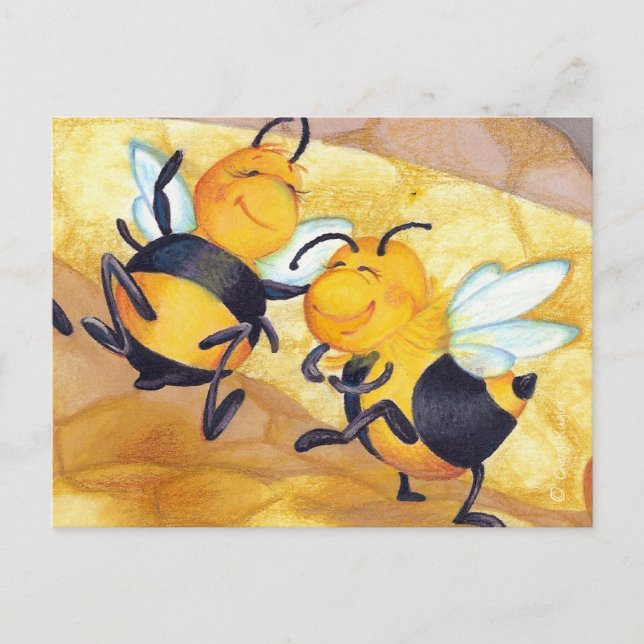 Honey Bee Dance / Postcard (Front)