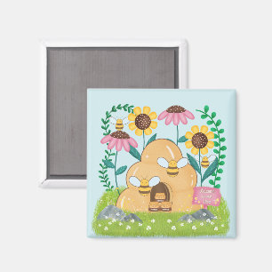 Honey Bee Family Magnet
