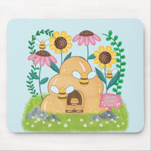 Honey Bee Family Mouse Pad