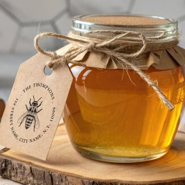 Honey Bee Family Name Vintage Rubber Stamp (Creator Uploaded)