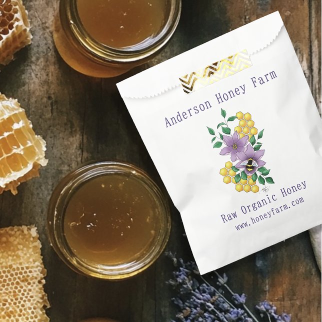 Honey Bee Farm Yellow Lavender Favour Bag (Creator Uploaded)