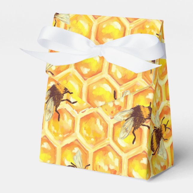 Honey Bee Favour Box (Front Side)