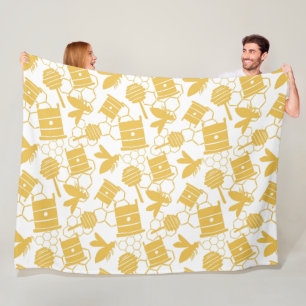 Honey Bee Fleece Blanket