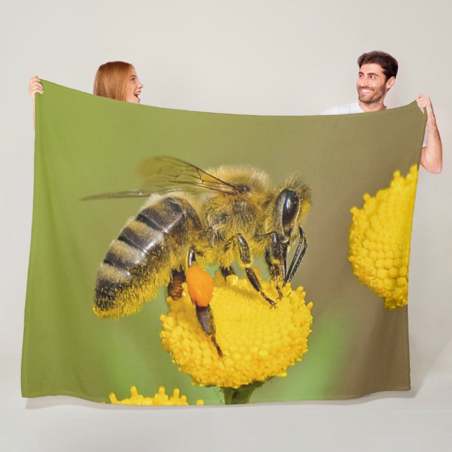 HONEY BEE FLEECE BLANKET (In Situ)