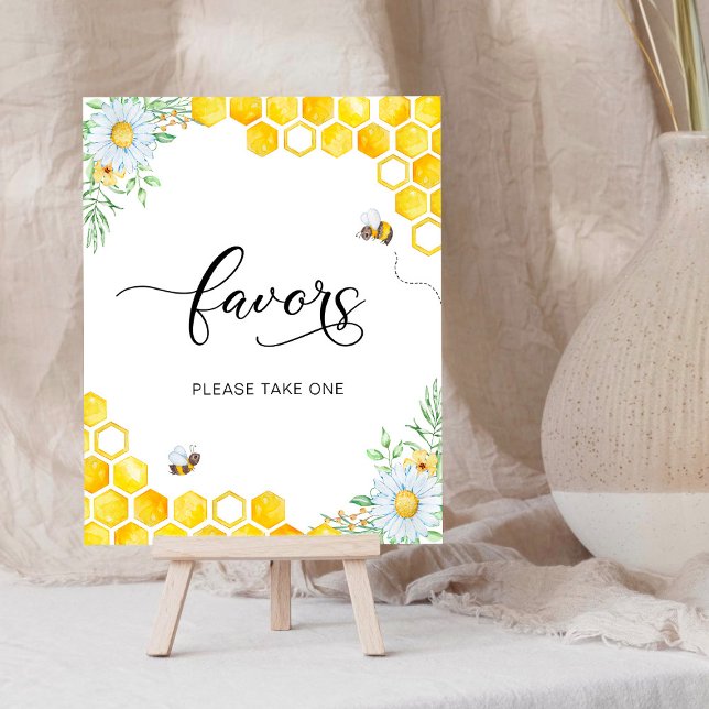 Honey Bee Floral Favours Sign (Creator Uploaded)