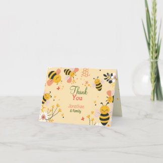 Honey Bee Folded Thank You Card
