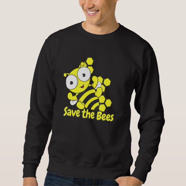Honey Bee For Beekeepers On World Honey Bee Day Sweatshirt (Front)