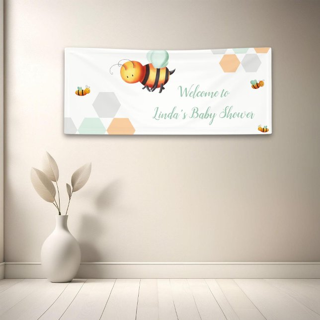 Honey Bee Gender Neutral Baby Shower Banner (Creator Uploaded)