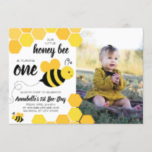 Honey Bee Girls First Birthday Photo