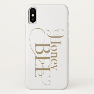 Honey Bee Gold Beautiful Type Modern Vintage Case-Mate iPhone Case