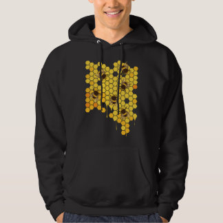 Honey Bee Hive Honeycomb Beekeeping Beekeeper Hoodie