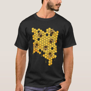 Honey Bee Hive Honeycomb Beekeeping Beekeeper T-Shirt