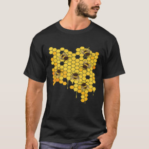 Honey Bee Hive Honeycomb Beekeeping Beekeeper T-Shirt