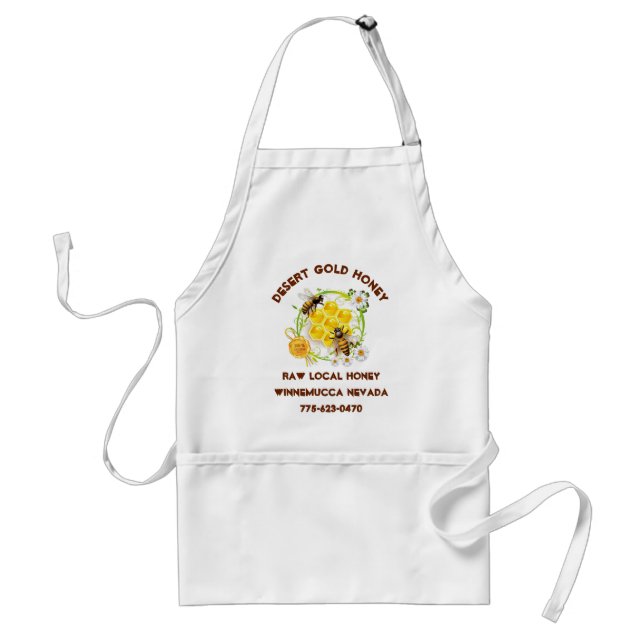 Honey Bee Honey Seller Beekeeper Apiarist Custom Standard Apron (Front)