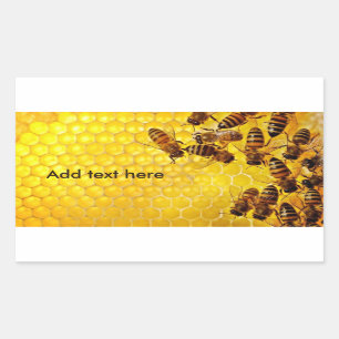 Honey Bee Honey Seller Beekeeper Apiarist Rectangular Sticker