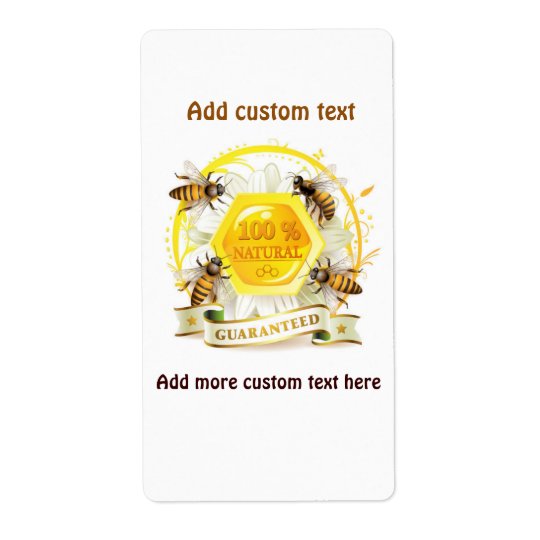 Honey Bee Honey Seller Beekeeper Apiarist Shipping Label