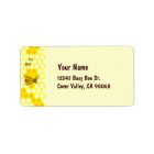 Honey Bee Honeycomb Custom Address Labels