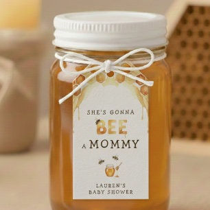 Honey Bee Honeycomb Watercolor Baby Shower Gift Tags