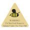 Honey Bee Infant Warning Gold