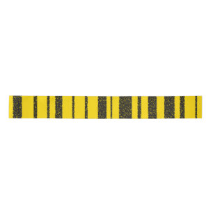 Honey Bee Inspired Black/Yellow Stripes Pattern Satin Ribbon