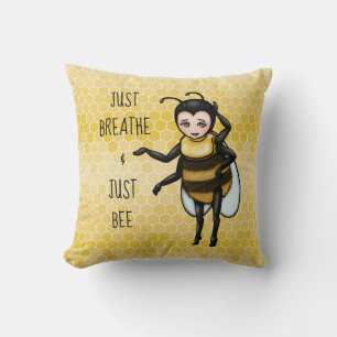 Honey Bee Just Breathe & Just Bee Cushion