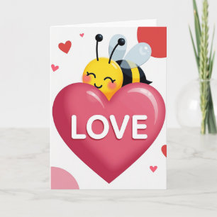 Honey Bee Love Card
