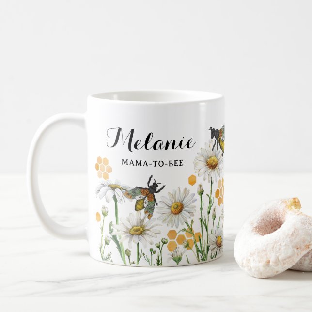 Honey Bee Mama to Bee Baby Shower Mug | Bumblebee  (With Donut)