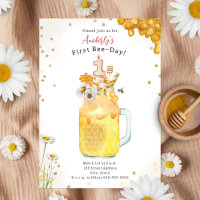 Honey Bee Milkshake First Birthday