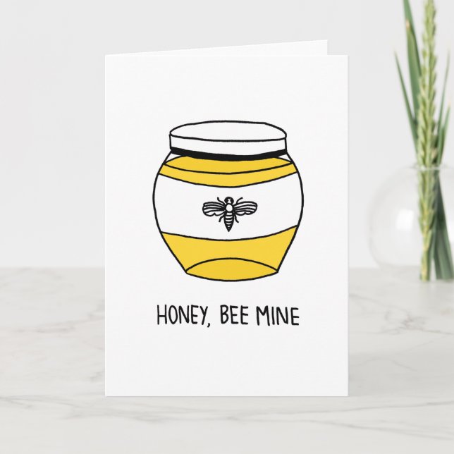 Honey, Bee Mine Holiday Card (Front)
