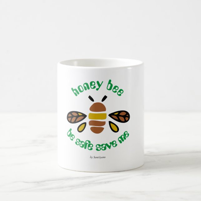 Honey Bee Mug classique (Center)