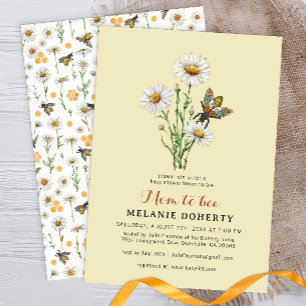 Honey Bee Mum to Bee Baby Shower Invitation   Wild