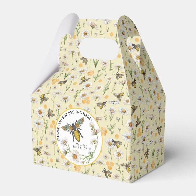 Honey Bee Mummy to Bee Baby Shower Favour Boxes |  (Front Side)