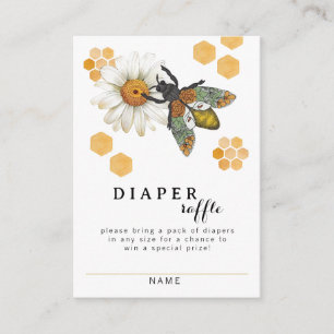 Honey Bee Mummy to Bee Diaper Raffle Card Bumble