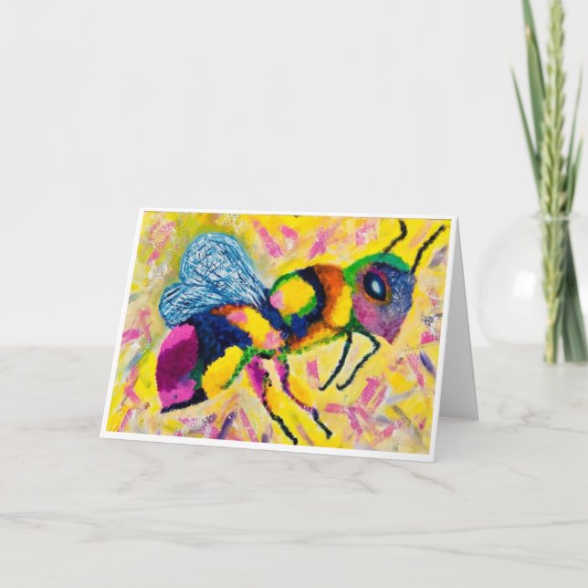 Honey Bee Note Card <Blank Inside> (Front)
