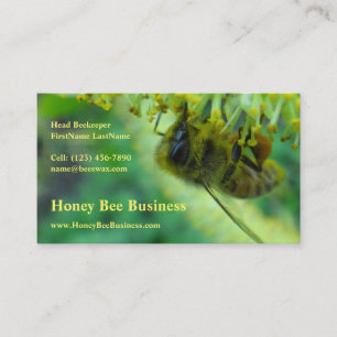 Honey Bee on Catkin Business Card