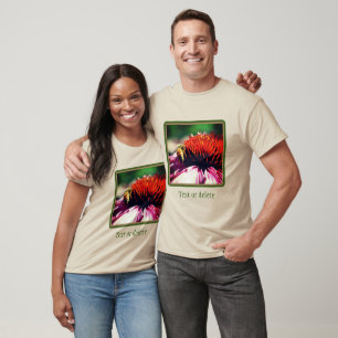 Honey Bee On Daisy Flower Personalised T-Shirt