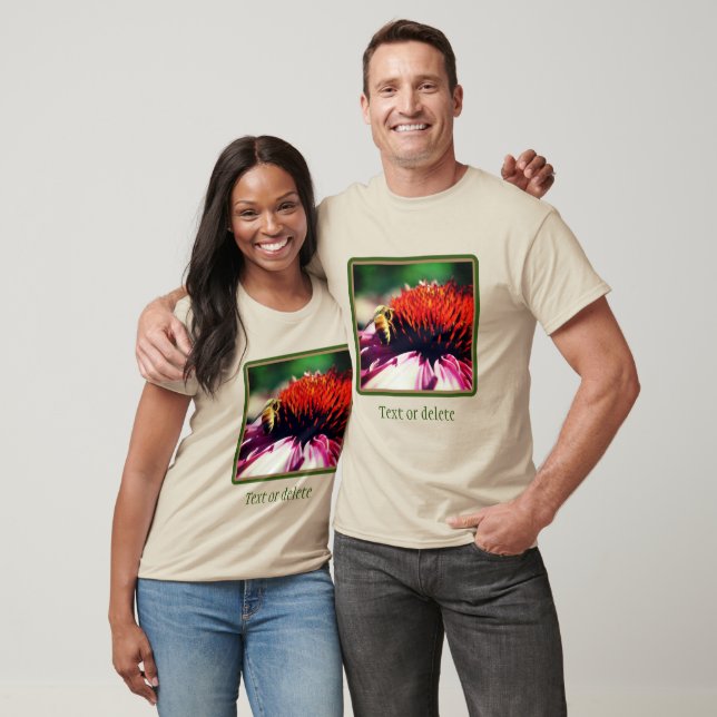 Honey Bee On Daisy Flower Personalised T-Shirt (Unisex)