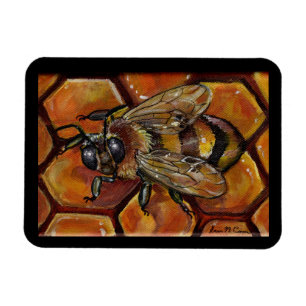 Honey Bee Painting  Magnet