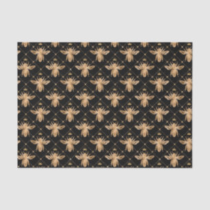 Honey Bee Pattern Antique Tissue Paper