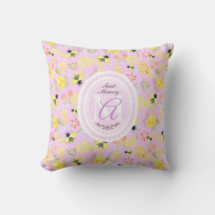 Honey Bee Pink Cushion