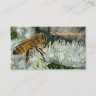 honey bee pollination business card