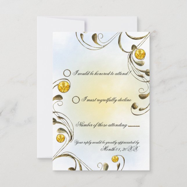 Honey Bee RSVP Card (Front)