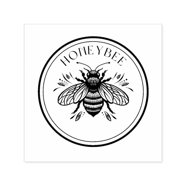Honey Bee Self-inking Stamp (Design)
